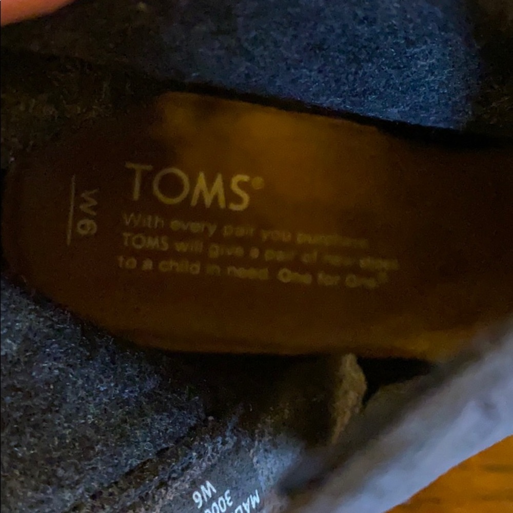 Toms grey suede wedge booties - Picture 5 of 7